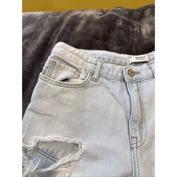 Forever 21 Women's Size 26 Blue Skinny Leg Light Wash Cotton Blend Stretch Jeans - Picture 8 of 16